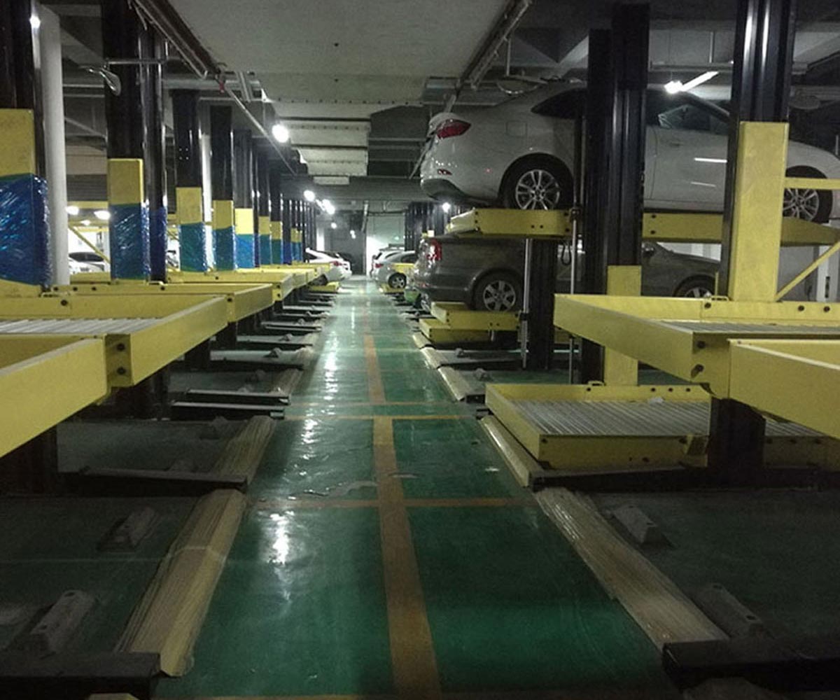南江三層升降橫移式立體車(chē)位回收
