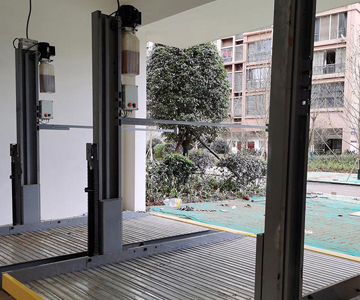 石渠兩柱簡易式機械停車庫過驗收