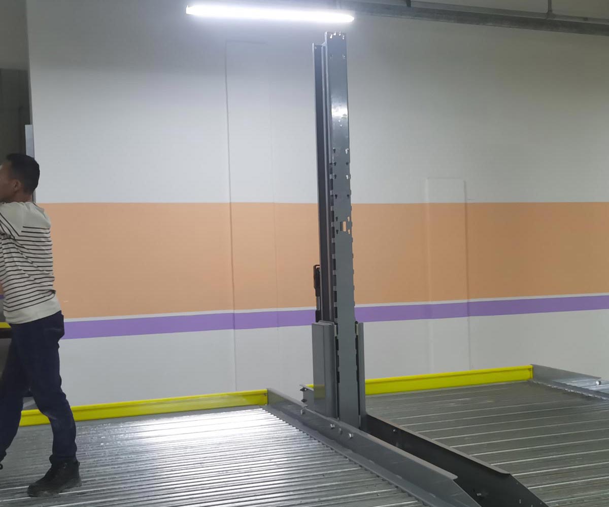 溫江立體車庫用上飛機的升降機械技術