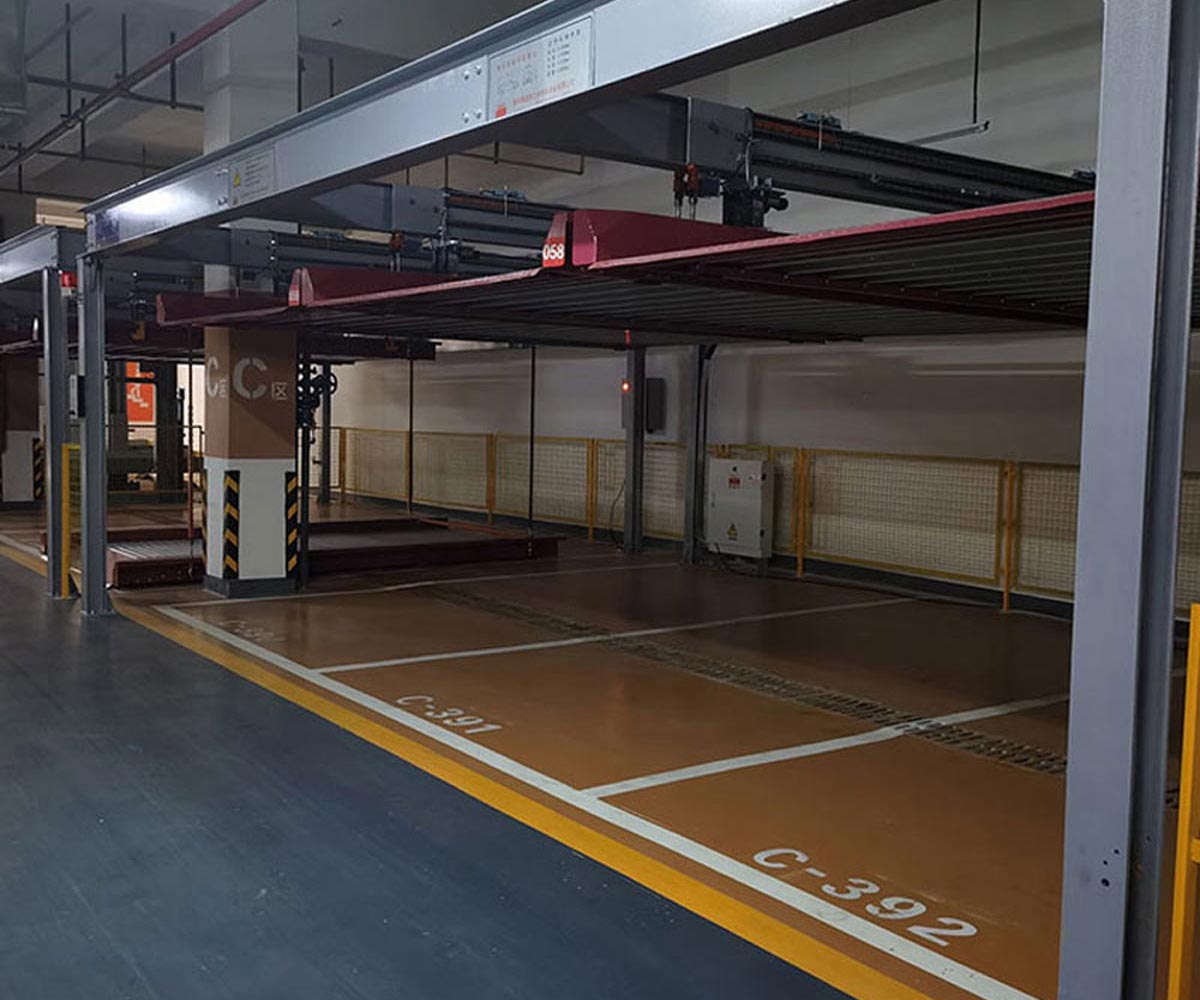 二層簡易升降立體車庫二手.jpg